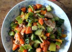 肉片炒三丁