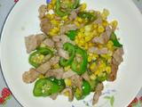 粟米青椒炒瘦肉