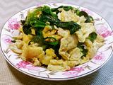 菠菜炒鸡蛋