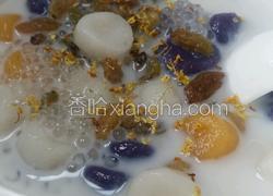 桂花杏仁三色芋圆