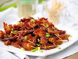 牙签烤五花肉