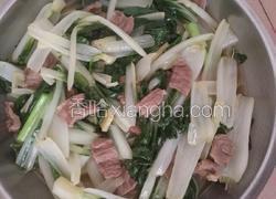 小白菜炒牛肉