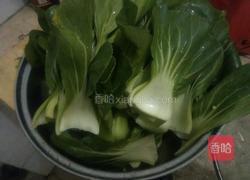 呛炒上海青的做法图解1