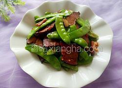 荷兰豆炒腊肉