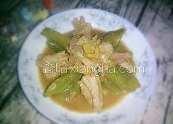 莴笋炒肉之花开富贵