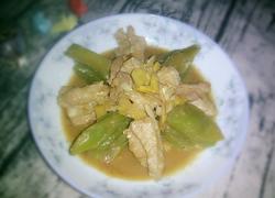莴笋炒肉之花开富贵