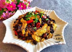 腊八豆炒鸡蛋