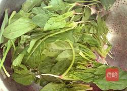 芝麻油呛菠菜的做法图解1