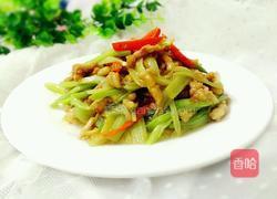 芹菜炒肉丝的做法图解9