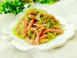 莴苣丝炒火腿丝