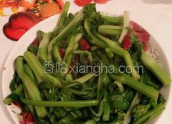 干辣椒爆炒菜心