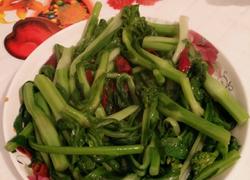 干辣椒爆炒菜心