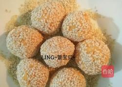 奶香芝麻红薯丸子的做法图解2