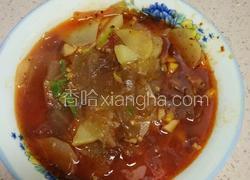 土豆薯粉皮汤
