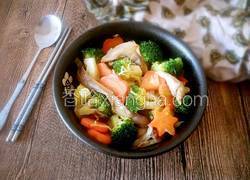 平菇炒西兰花