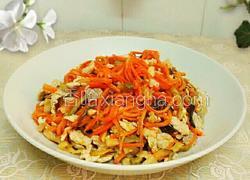 胡萝卜榨菜木耳丝炒肉