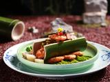 CCTV7食尚大转盘竹筒腊肉脆皮虾的做法[图]