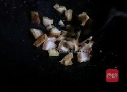 烧肉炒油麦菜的做法图解3