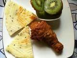早餐 西玛饼鸡腿猕猴桃的做法[图]