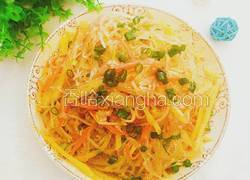 豆芽炒粉丝