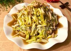 蒜黄炒肉丝