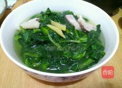 瘦肉菜苗汤的做法图解4