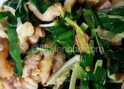 青蒜炒五花肉
