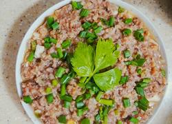 肉末马蹄蒸豆腐