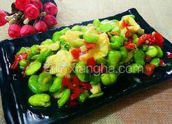 剁椒蚕豆炒鸡蛋