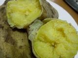 超快手微波炉烤蕃薯