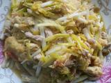 蒜黄肉丝炒鸡蛋