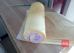 奶油紫薯蛋糕卷的做法图解17