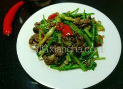 香菜炒牛肉丝