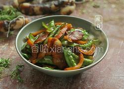 荷兰豆炒腊肠