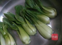 香菇炒油菜的做法图解4