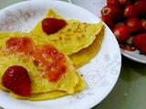 草莓可丽饼
