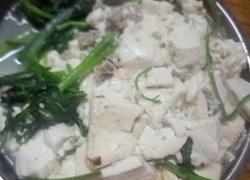 瘦肉油麦菜炒豆腐