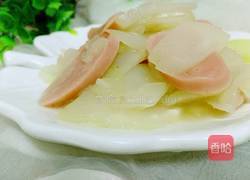 菜头炒火腿肠的做法图解7