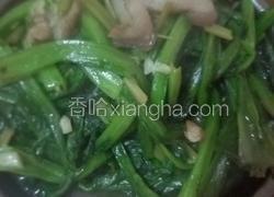 瘦肉蒜蓉炒油麦菜