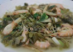 酸菜炒白虾