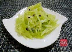 凉拌莴笋丝儿的做法图解4