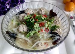 白萝卜丝牛肉丸子