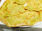 娃娃菜葫萝卜丝鸡蛋饼