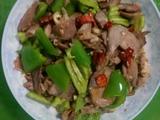 尖椒炒猪舌头