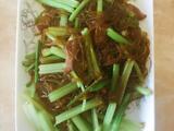 芹菜炒粉条