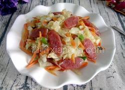 白菜炒腊肠