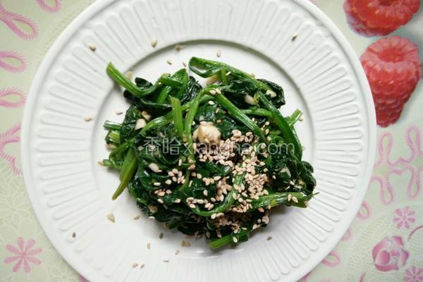 凉拌菠菜