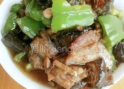 菜椒茄子炒肉片