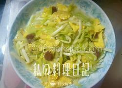 韭黄炒蛋加腊肠版