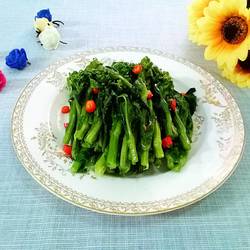 清炒白油菜薹